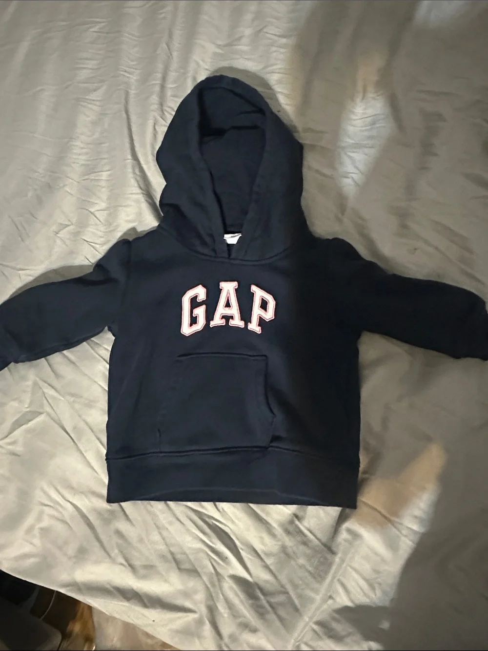 GAP Navy Hoodie with Pink Trim Logo